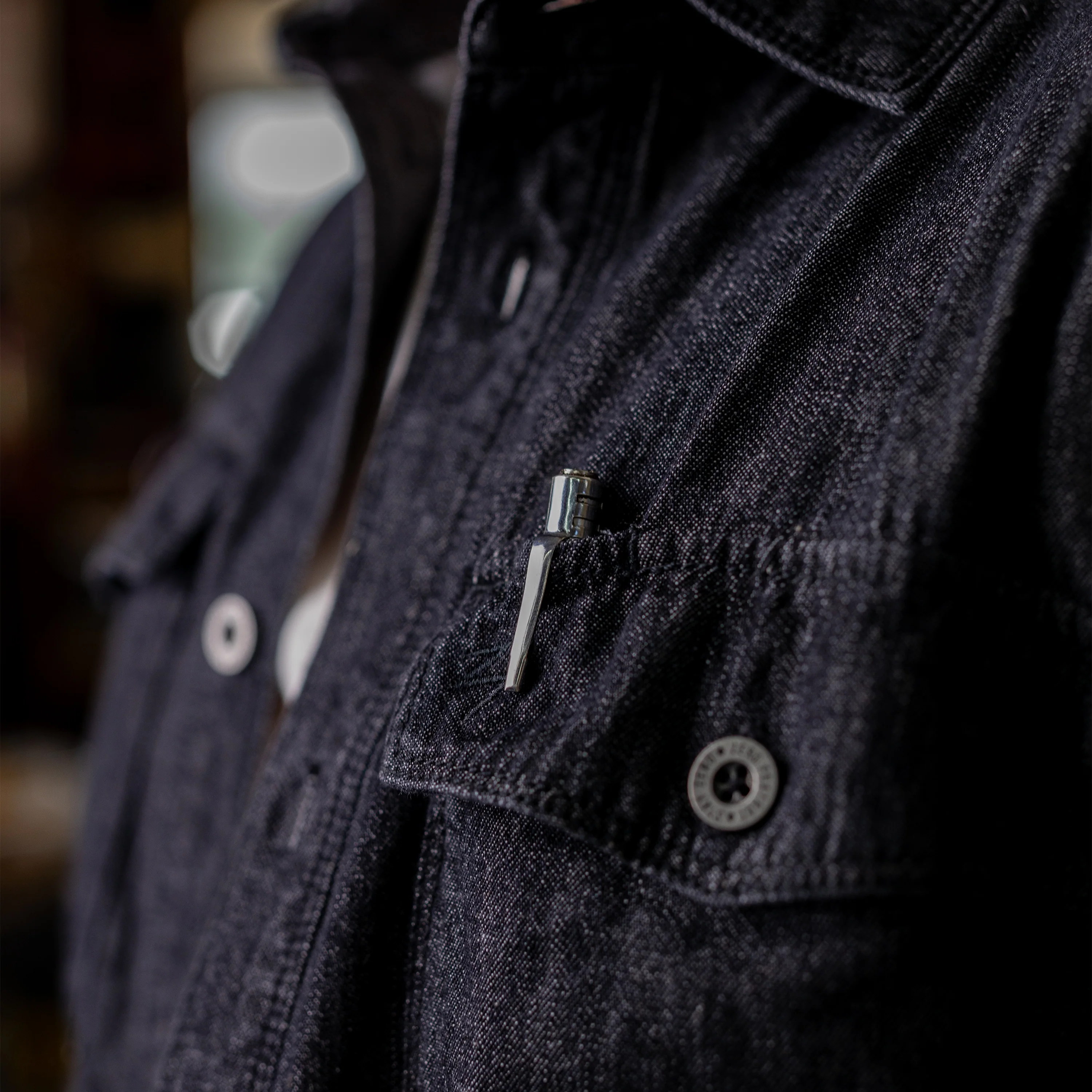 Denim Work Shirt - Image 4