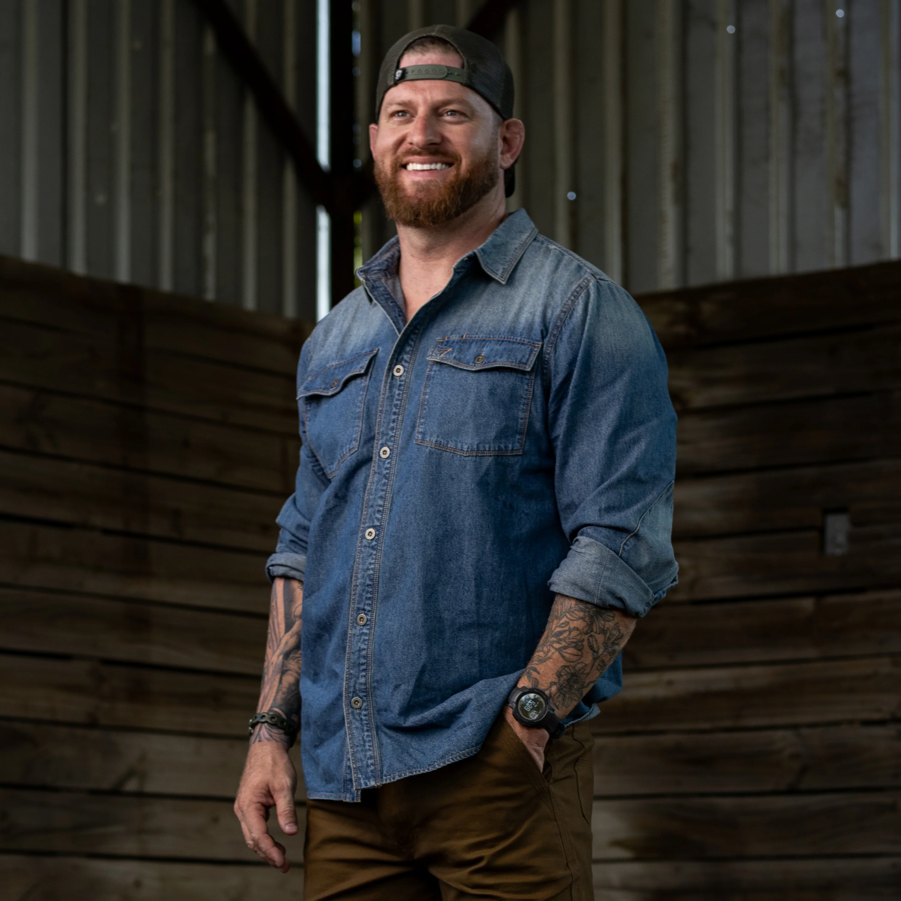 Denim Work Shirt - Image 8